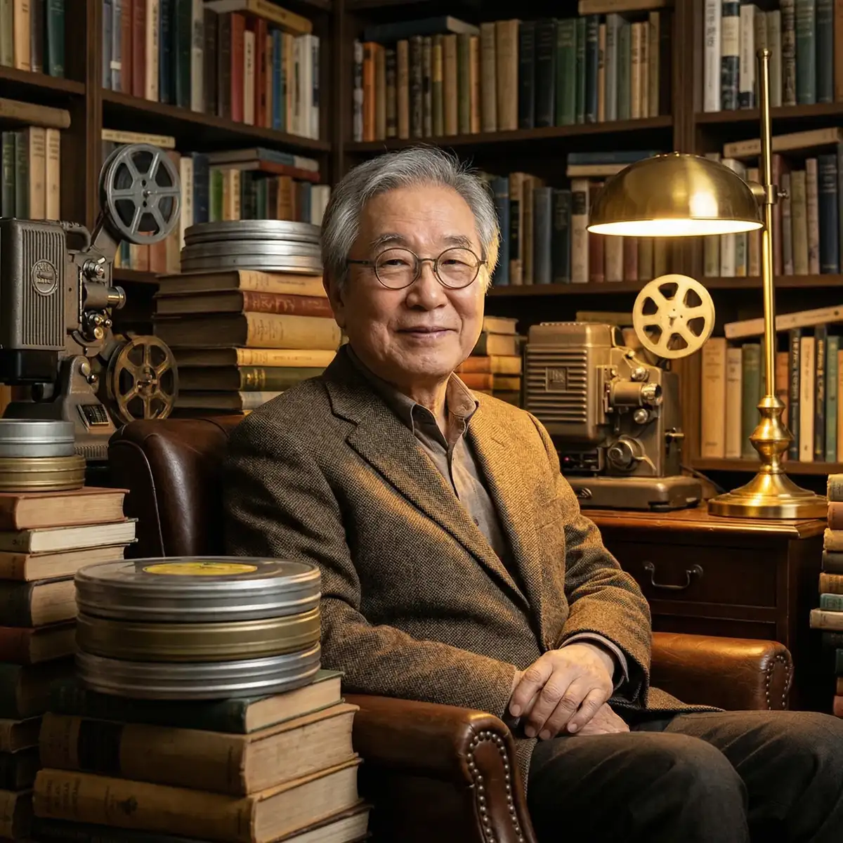 亚洲伦理片库馆长肖像 - 孩童姿势 研究学者